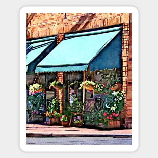 Mountianside NJ - Flower Shop With Green Awning Sticker